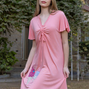 Homewear Dress with Ice Cream Print — Pink