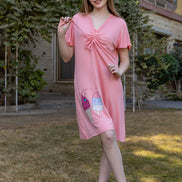 Homewear Dress with Ice Cream Print — Pink