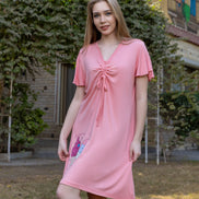 Homewear Dress with Ice Cream Print — Pink