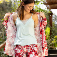 Floral Pajama Set — Red Floral