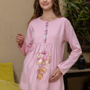 Cotton Maternity Pajama Set — B.Blue Teddy Print & Plaid