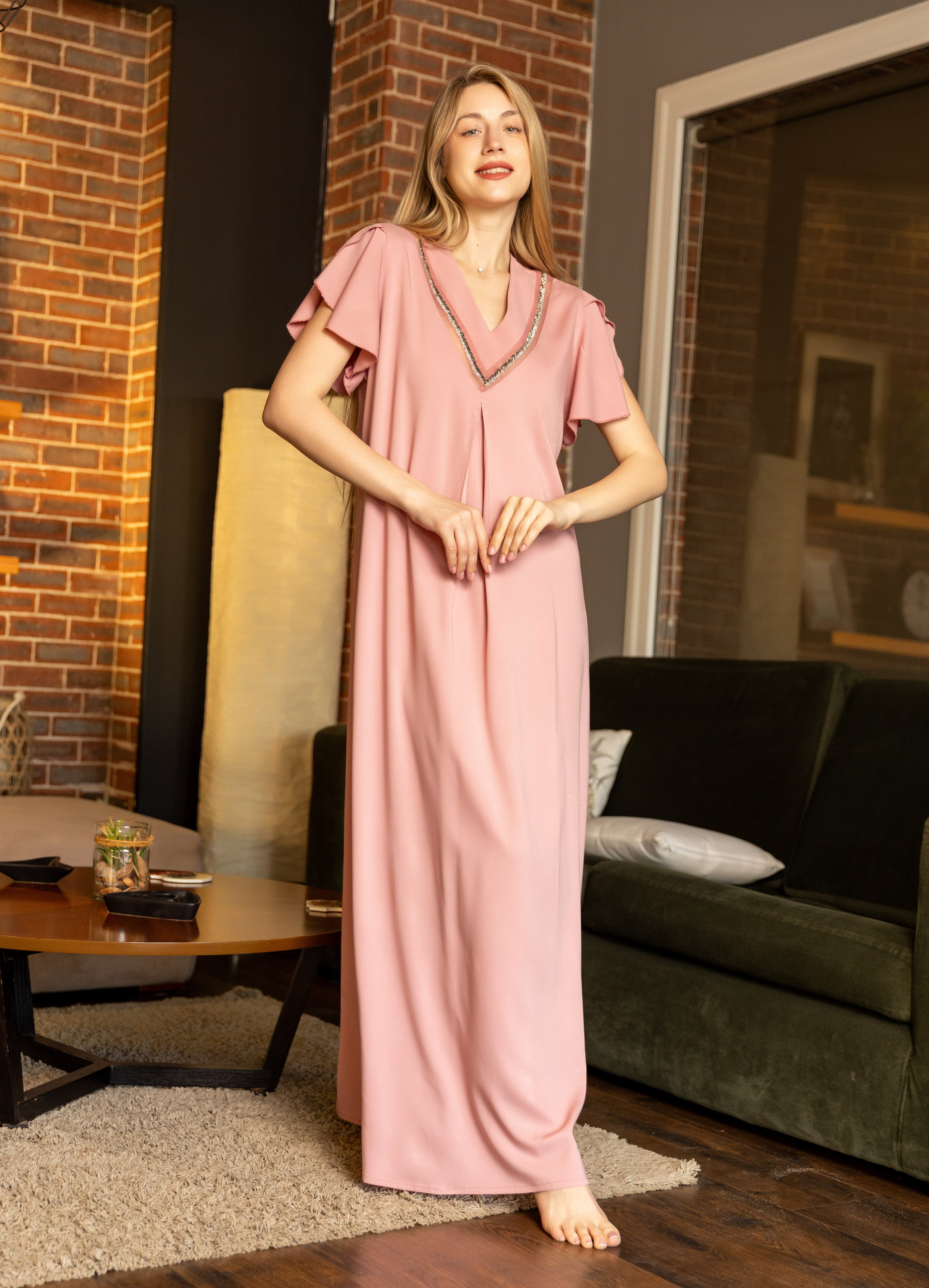 Caftan — Dusty Pink