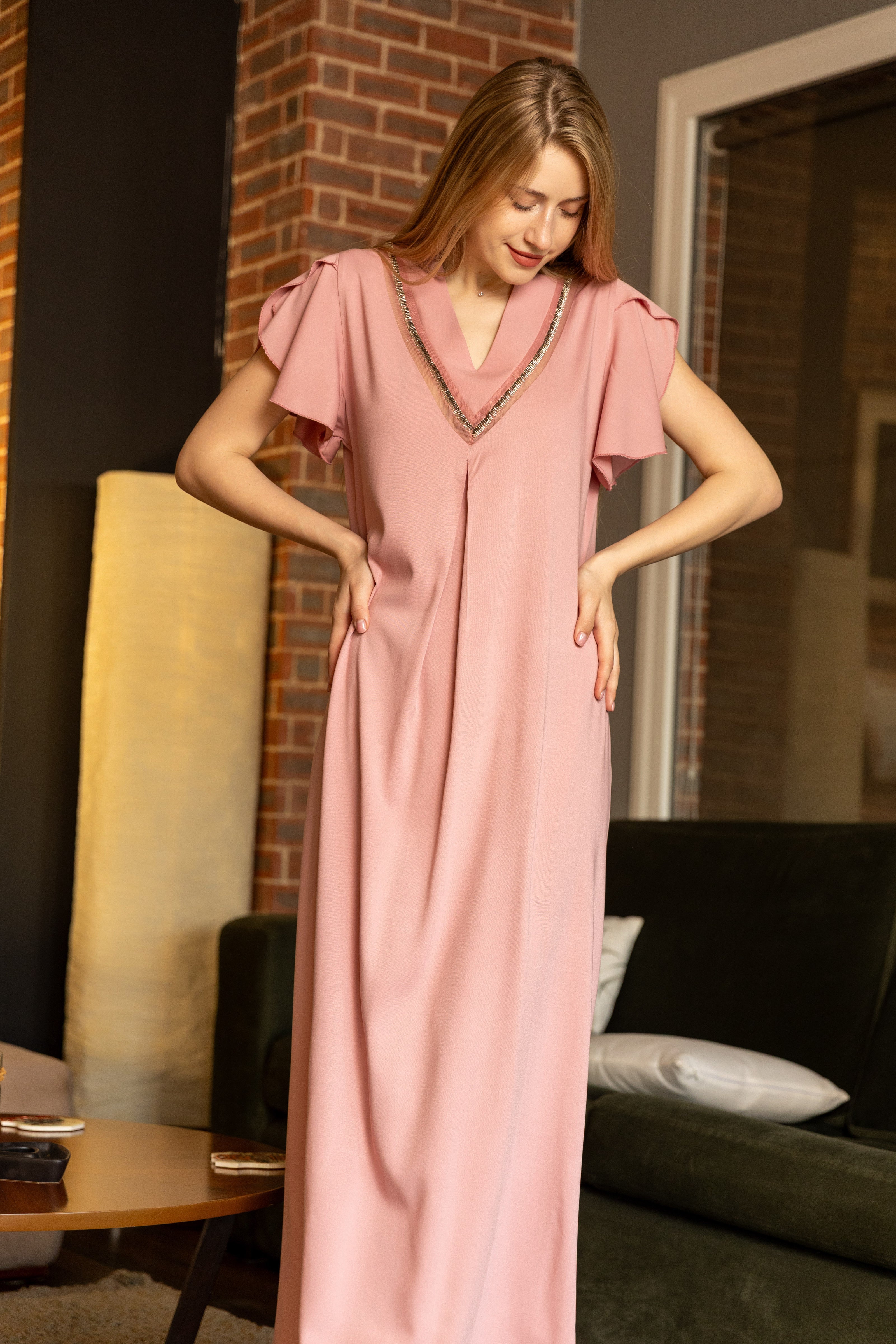 Caftan — Dusty Pink